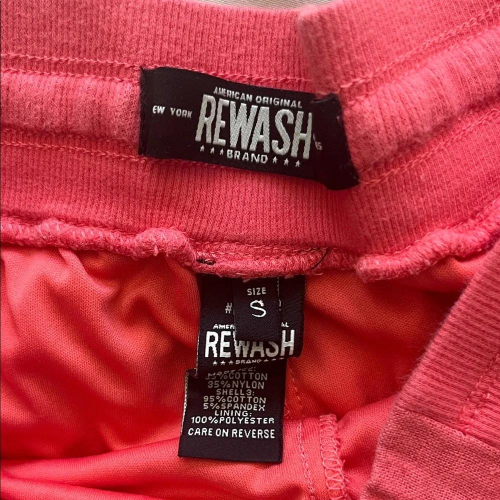 Rewash Coral Drawstring Shorts